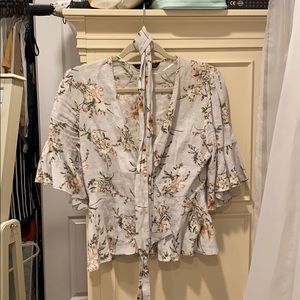 Zara Wrap Shirt w Belt